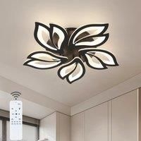 Dimmable LED Ceiling Light,45W 5200LM Ceiling Lamp Petals with Remote Control,3000K/4500K/6500K,For Bedroom,Study,60cm