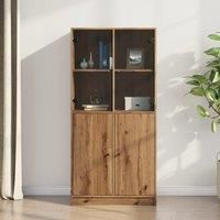 Highboard with Doors Artisian Oak 68x37x142 cm Engineered Wood