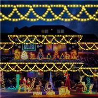 WUJUN LED Christmas 380 Outdoor,40Ft Lights,11 Exterior Xmas White)