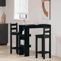 Wall Bar Table - Black Oak - 102x55x103.5 cm - Made of Engineered Wood