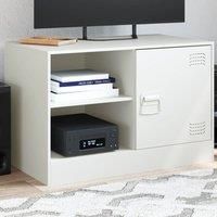 TV Cabinet White 67x39x44 cm Steel