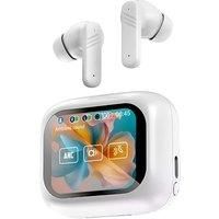 Wireless Earbuds With Led Touch Control - Black & White