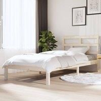 Bed Frame Solid Wood Pine 100x200 cm
