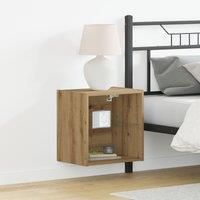 Floating Shelf Artisan Oak 40x28,5x40 cm Engineered Wood