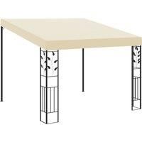 Wall-mounted Gazebo 3x3x2.5 m Cream