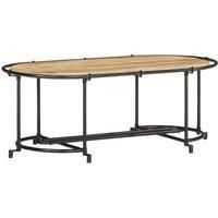 Coffee Table 110x55x40 cm Solid Wood Rough Mango