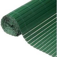 Nature Double Sided Garden Screen PVC 1x3m Green