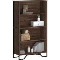 Bookcase Brown Oak 80x31x137.5 cm Engineered Wood