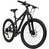 Huffy Korros 24 Inch Men/'s Mountain Bike Hardtail Front Suspension + Shimano 21 gears, Black