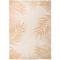 Outdoor Flatweave Rug 120x170 cm Leaf Pattern