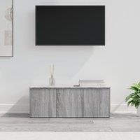 TV Cabinet Grey Sonoma 80x34x30 cm Engineered Wood