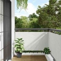 Balcony Privacy Screen White 400x75 cm PVC