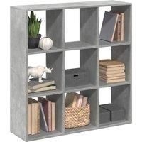 Room Divider Bookcase Concrete Grey 102x29x103.5 cm Engineered Wood