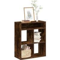 Book Cabinet Smoked Oak 66x31x80 cm Engineered Wood