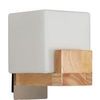 Wooden Indoor Wall Light,Square G9 Modern Wall Lamp,Wall Lighting Fixtures 3000K/4500K/6500K for Hallway Stairs