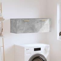 Wall Cabinet Concrete Grey 100x36.5x35 cm Engineered Wood
