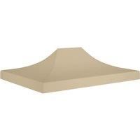 Party Tent Roof 4.5x3 m Beige 270 g/m