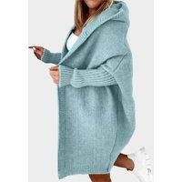 Womens Oversized Knitted Cardigan In Many Sizes And Colours - Black