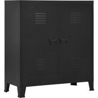Industrial Storage Chest Black Steel
