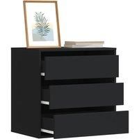 Corner Chest of Drawers Black 60x41x58 cm Engineered Wood