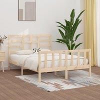 Bed Frame Solid Wood Pine 140x200 cm