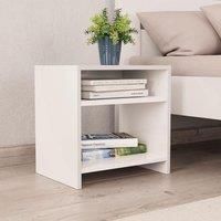Bedside Cabinet White 40x30x40 cm Engineered Wood