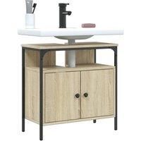 Bathroom Sink Cabinet Sonoma Oak 60x30x60 cm Engineered Wood