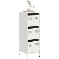 Highboard White 39x35x103.5 cm Steel