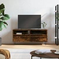 TV Cabinet Smoked Oak 100x34.5x44.5 cm Engineered Wood