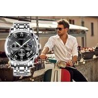 Classic Men'S Chronograph Stainless Steel Watch - 3 Colours! - Blue