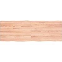 Table Top Light Brown 120x40x(2-4)cm Treated Solid Wood Live Edge