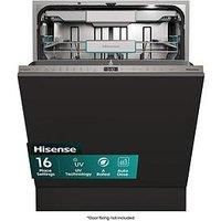 Hisense Uv Clean Hv693A60Uvaduk Full-Size Fully Integrated Wi-Fi Enabled 16-Place Dishwasher
