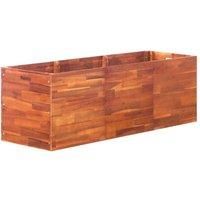 Garden Raised Bed Acacia Wood 150x50x50 cm
