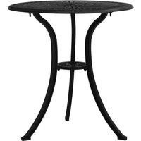 Garden Table Black 62x62x65 cm Cast Aluminium