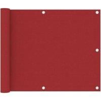 Balcony Screen Red 75x400 cm Oxford Fabric
