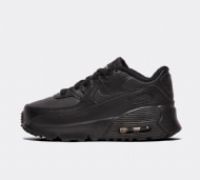 Nike Nursery Air Max 90 Leather Trainer - Black - Size 4.5