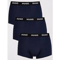 Hugo Bodywear 3 Pack Trunks - Navy