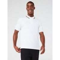 Boss Penrose 38 Slim Fit Polo Shirt - White