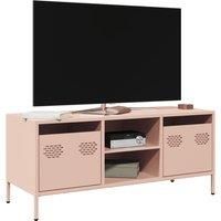 TV Cabinet Pink 101.5x39x43.5 cm Cold-rolled Steel