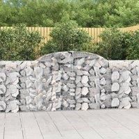 Arched Gabion Baskets 20 pcs 300x30x100/120 cm Galvanised Iron