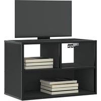 TV Cabinet Black 60x31x39.5 cm Engineered Wood and Metal