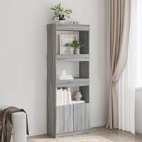 HighboardGrey Sonoma 63x33x180 cm Engineered Wood