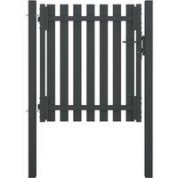 Garden Fence Gate Steel 1x1.25 m Anthracite