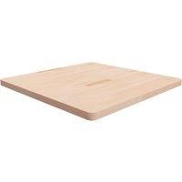 Square Table Top 90x90x4 cm Untreated Solid Wood Oak