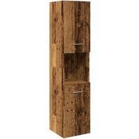 Bathroom Hanging Cabinet Old Wood 30x30x130 cm Engineered Wood