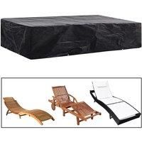 Garden Sunlounger Cover 8 Eyelets 218x77x55 cm