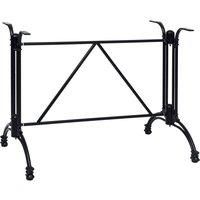 Bistro Table Leg Black 93x60x72 cm Cast Aluminium