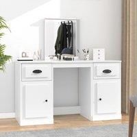 Dressing Table with Mirror White 130x50x132.5 cm