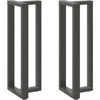 Bar Table Legs T-Shaped2 pcs Anthracite 50x35x(110-111) cm Steel