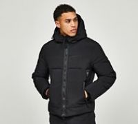 SIARR Utility Padded Jacket - Black - Size 2XL